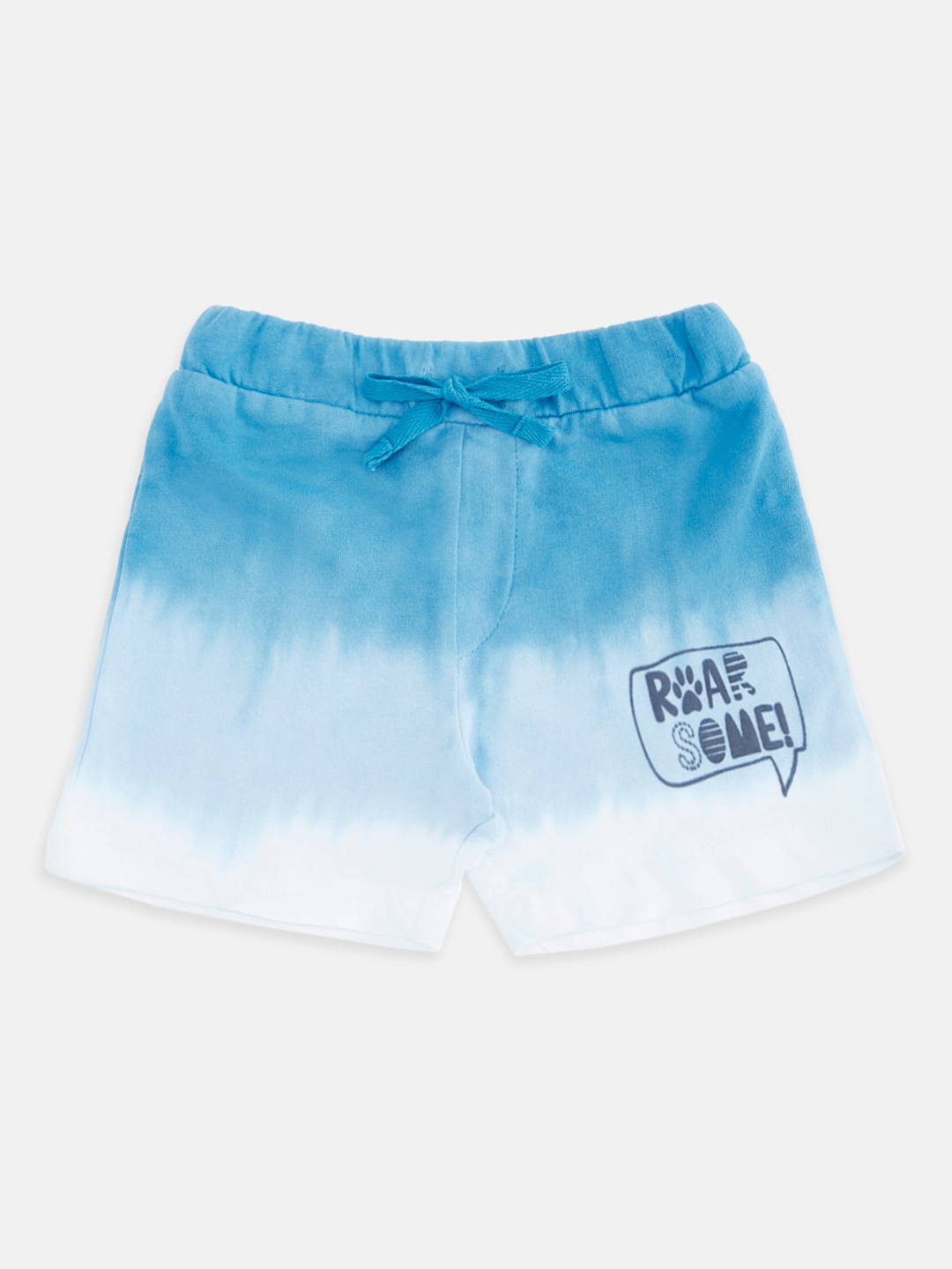 

Pantaloons Baby Boys Blue Ombre Printed Cotton Shorts