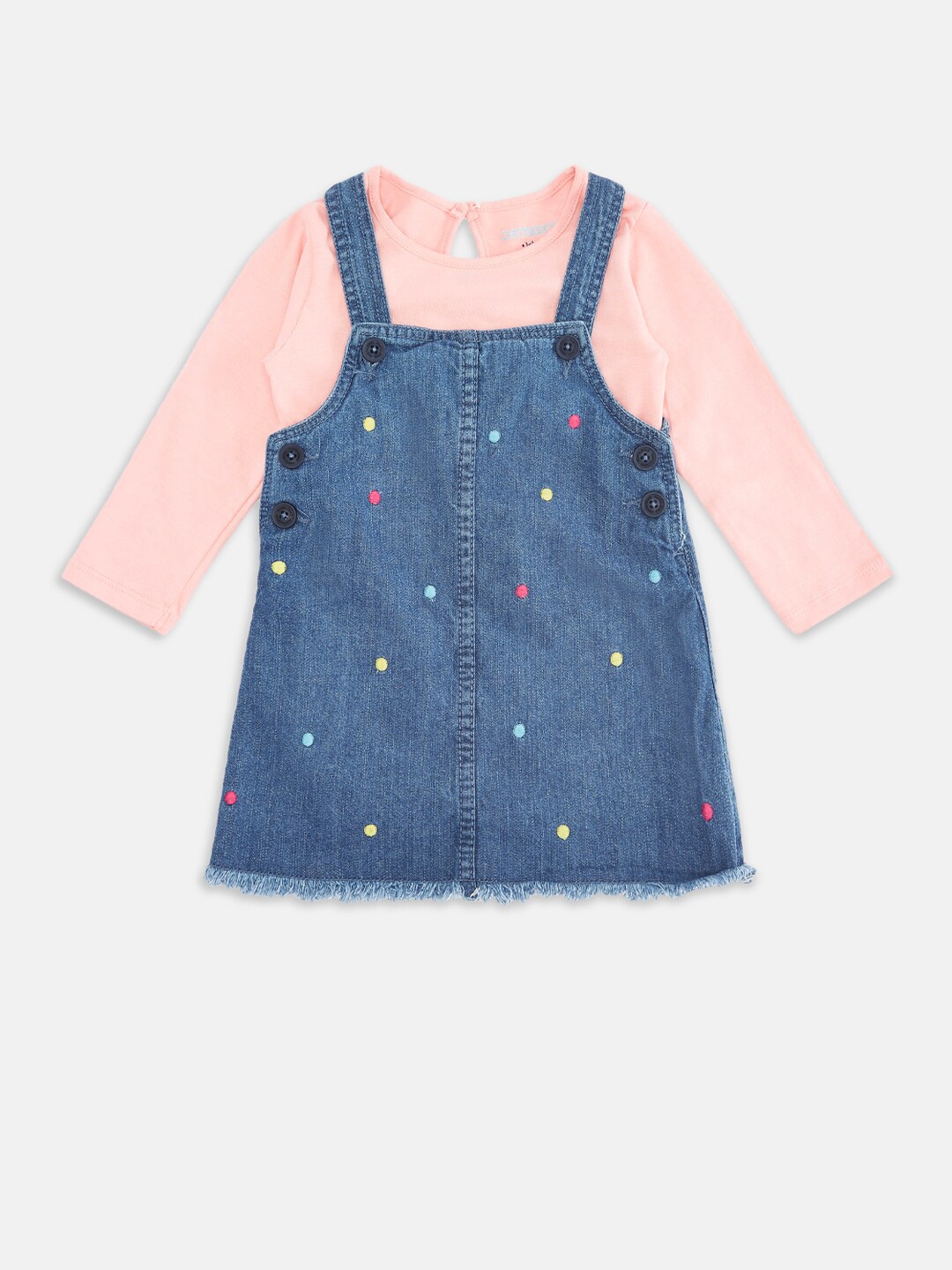 

Pantaloons Baby Girls Blue Pinafore Dress