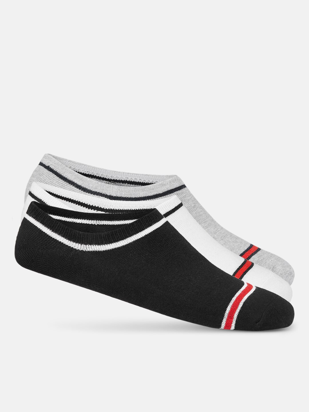 

Ajile by Pantaloons Men Pack Of 3 Solid Shoe Liners, Black