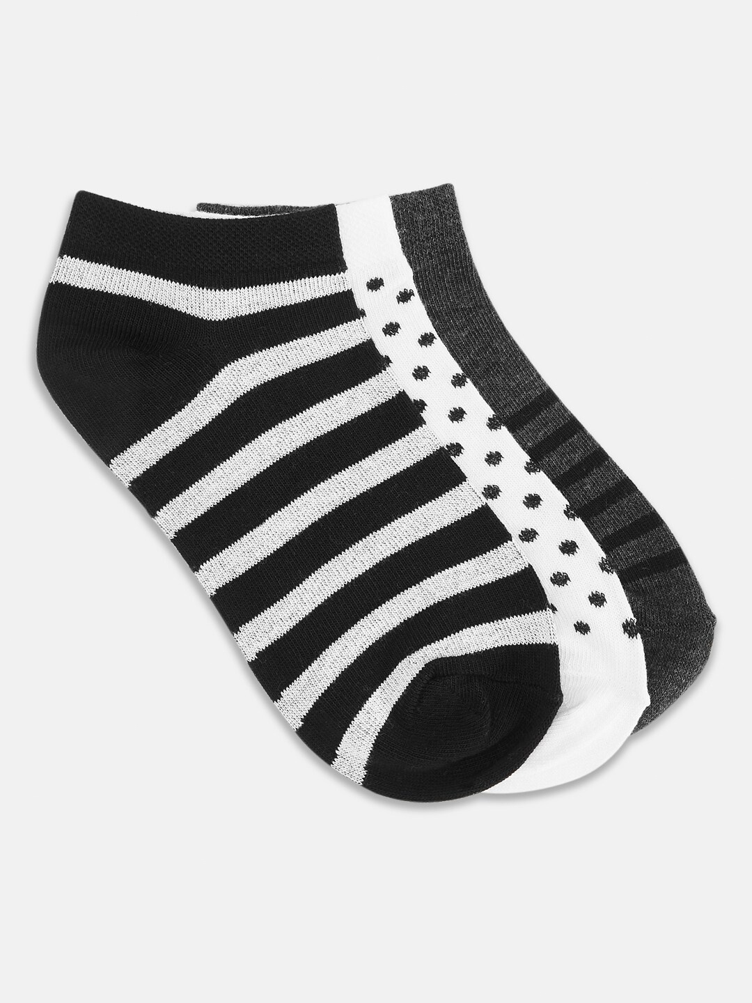 

Honey by Pantaloons Women Pack Of 3 Assorted Ankle-Length Socks
