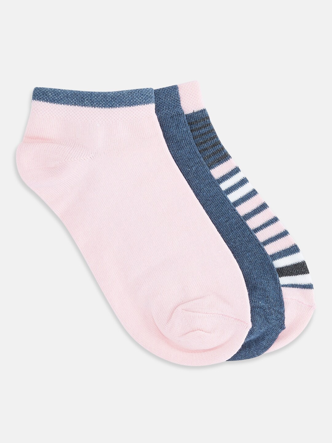 

Honey by Pantaloons Women Pack of 3 Ankle-Length Socks, Blue