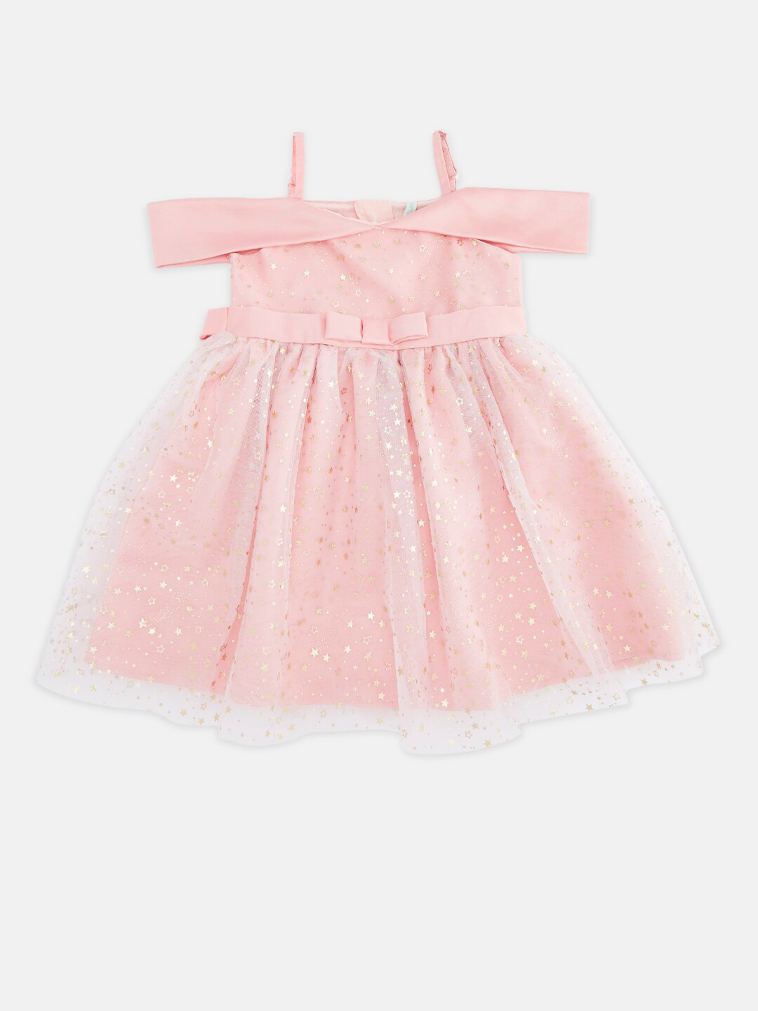 

Pantaloons Junior Girls Pink Fit & Flare Dress