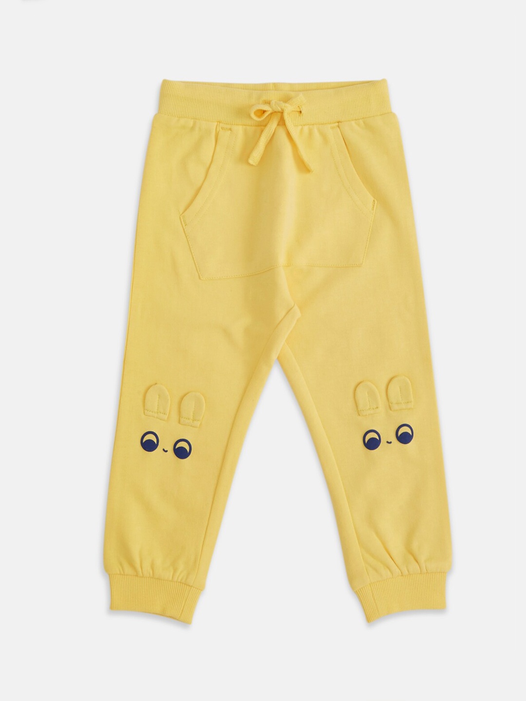 

Pantaloons Infant Boys Yellow Solid Cotton Joggers