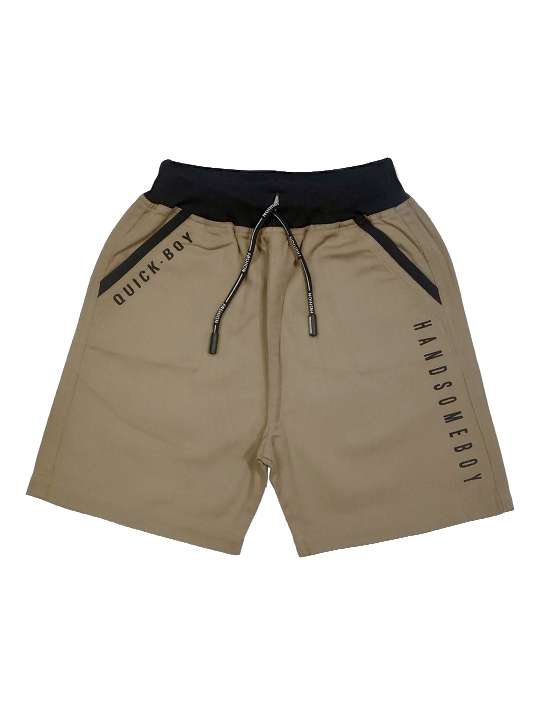 

VEDANA Boys Brown Typography Printed casual Shorts