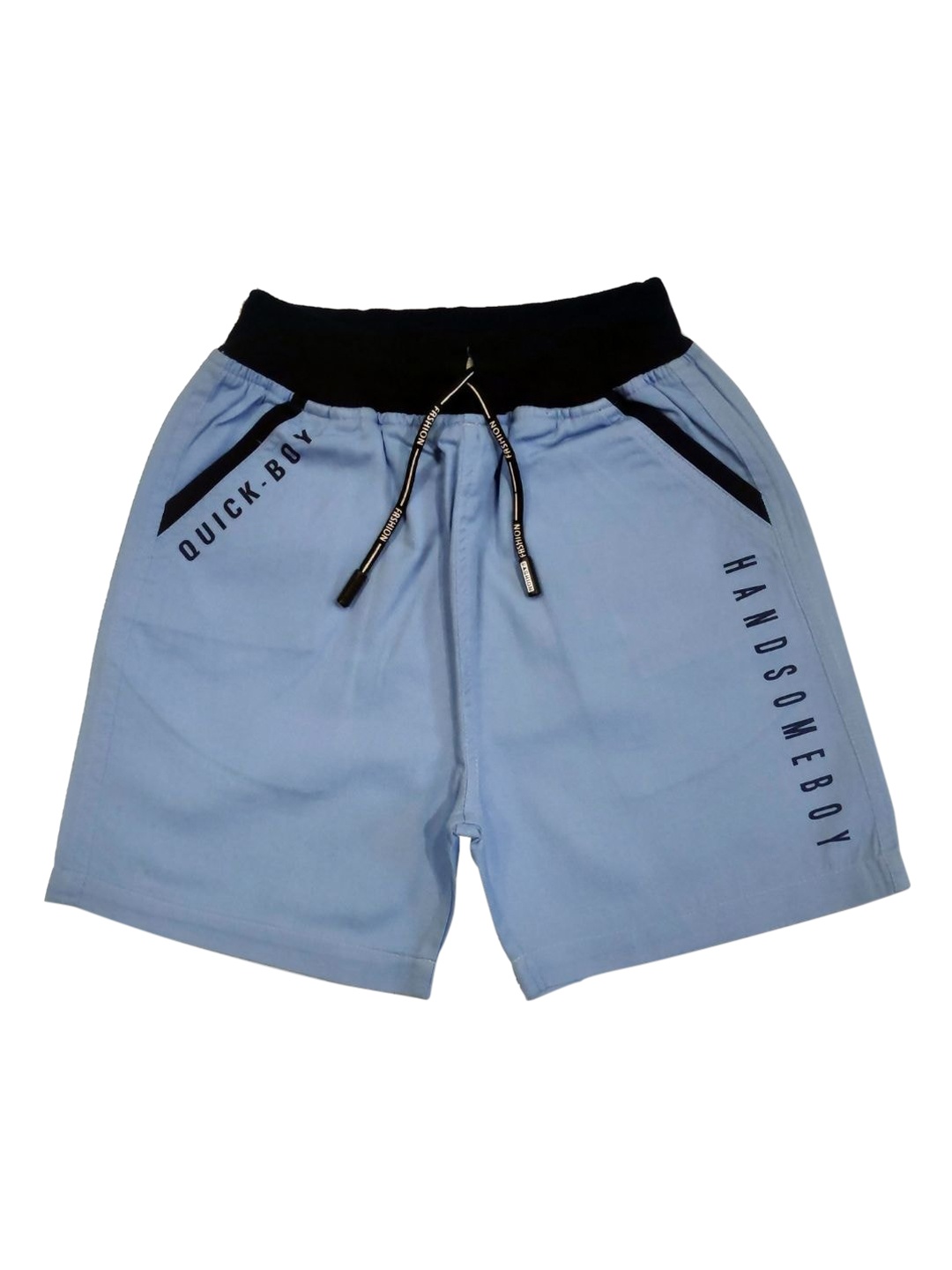 

VEDANA Boys Blue Typography Printed Casual Shorts