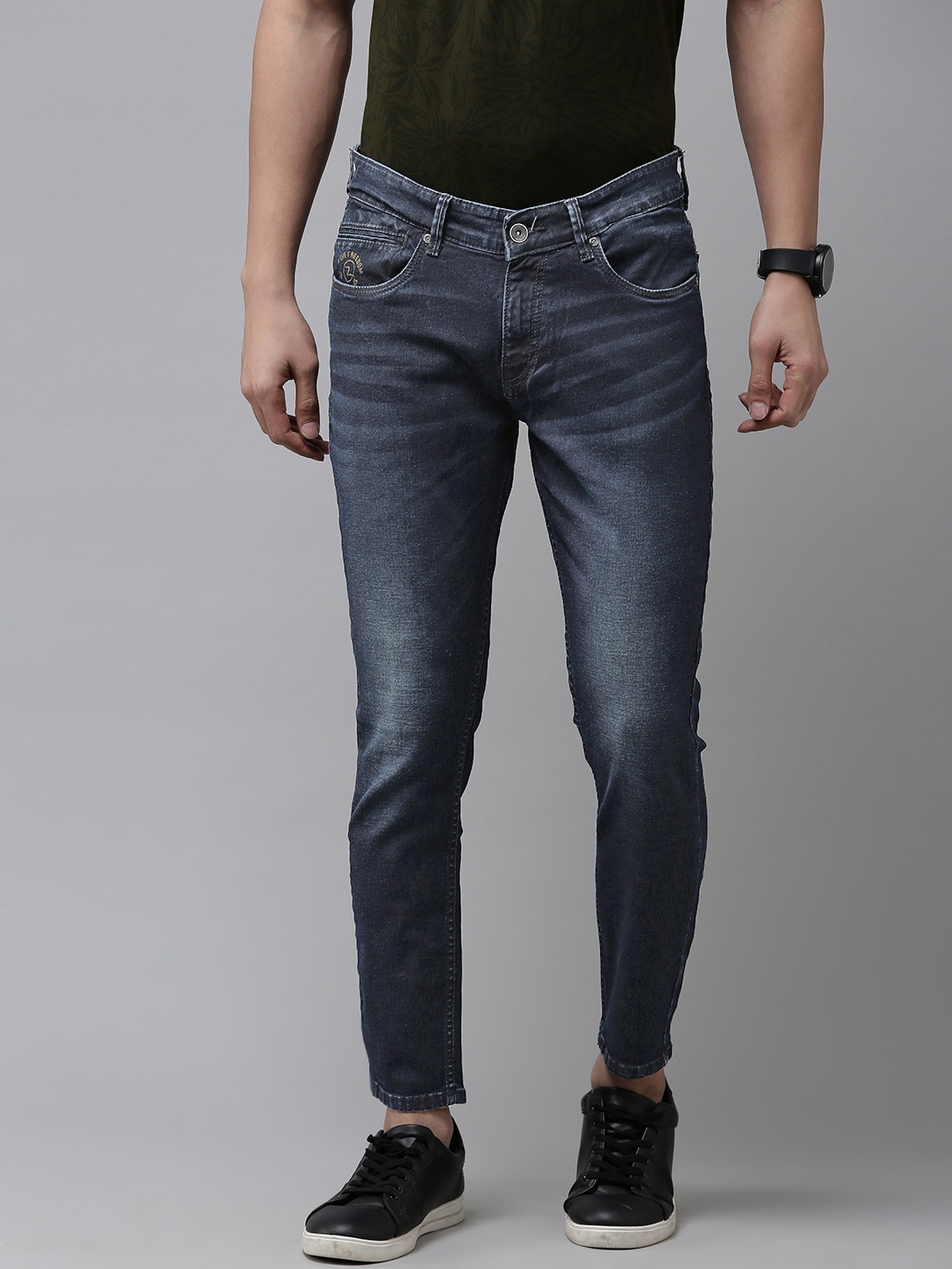 

SPYKAR Men Skinny Fit Faded Jeans, Blue