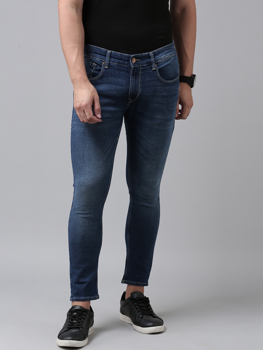 

SPYKAR Men Blue Kano Slim Fit Light Fade Stretchable Jeans