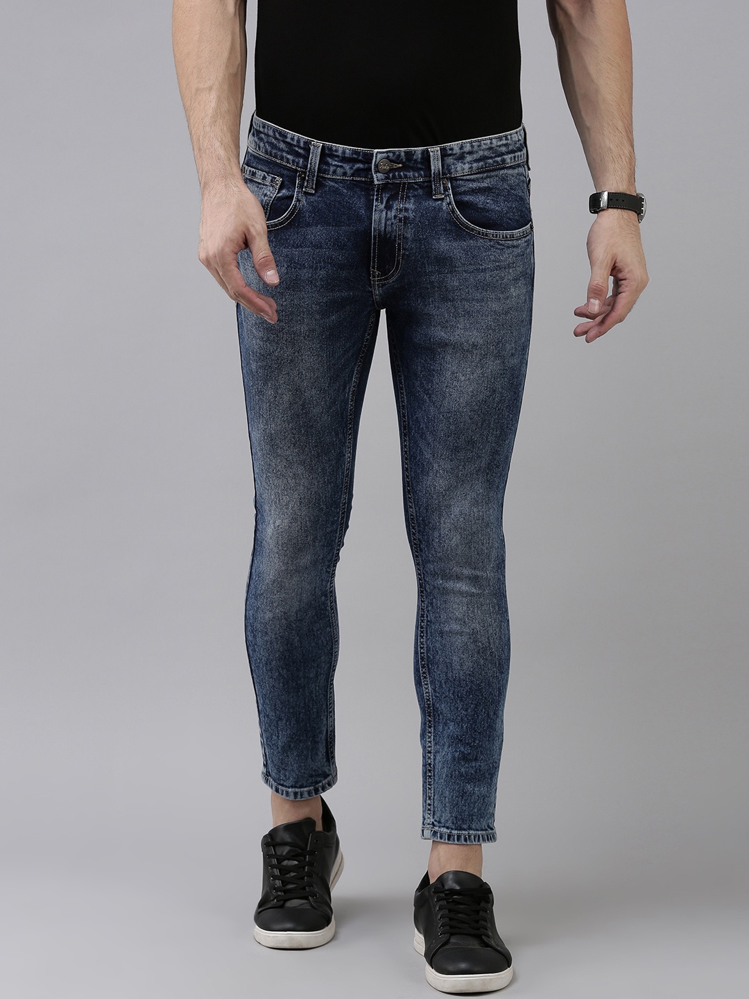 

SPYKAR Men Blue Kano Slim Fit Light Fade Stretchable Jeans