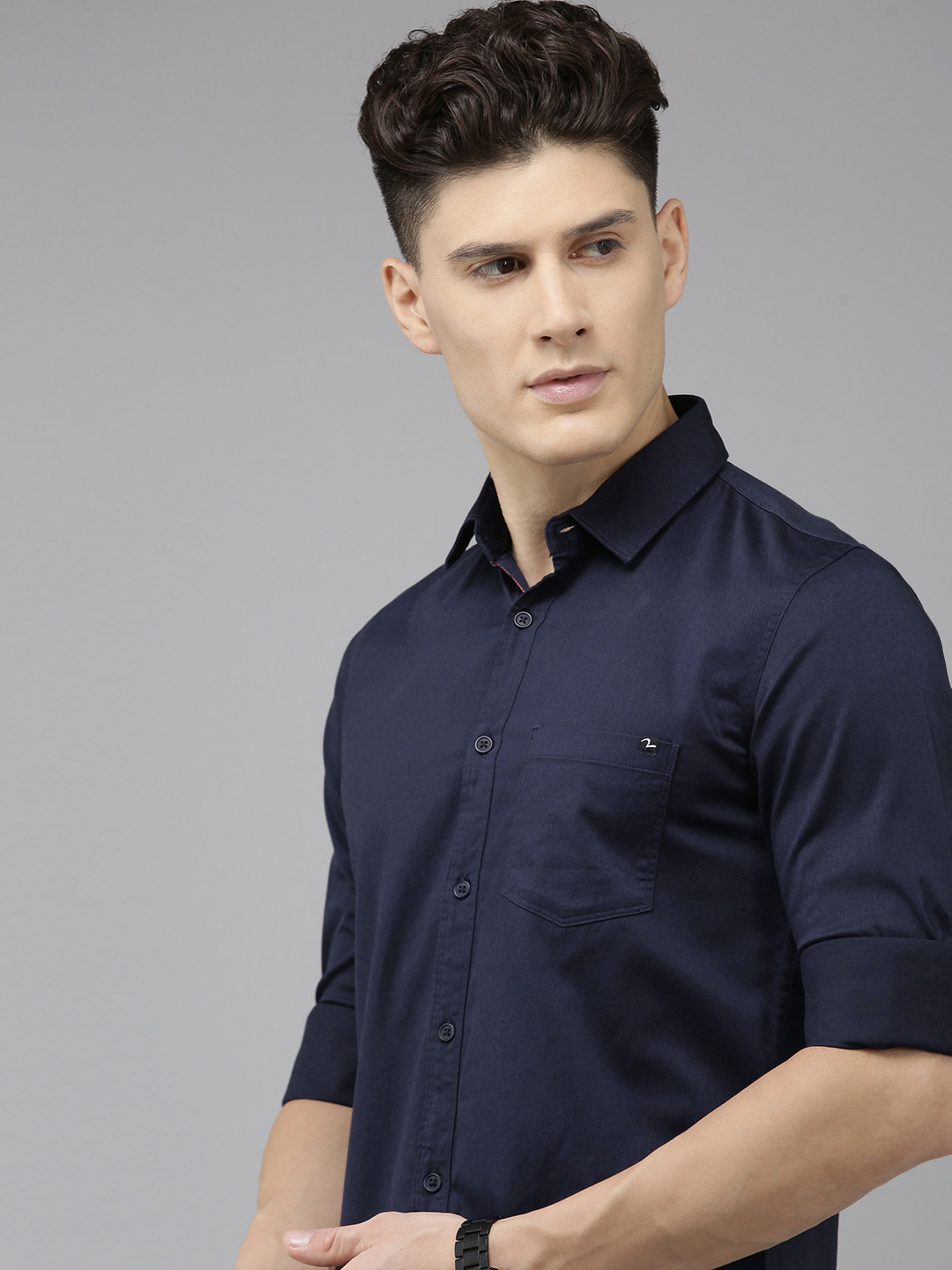 

SPYKAR Solid Slim Fit Casual Shirt, Blue