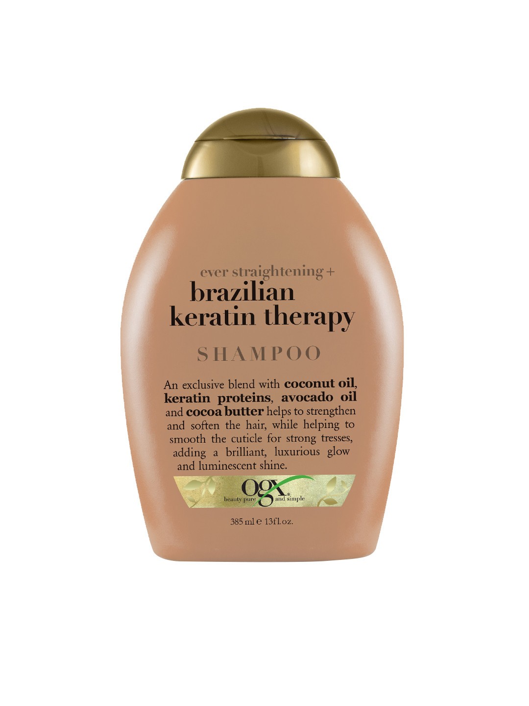 

OGX Brazilian Keratin Defrizzant Shampoo 385 ml, Beige