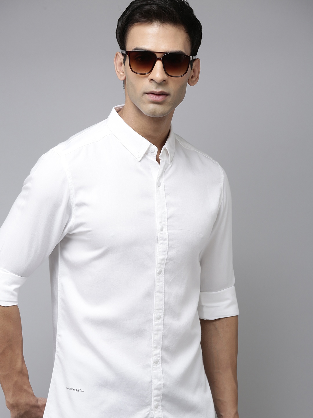 

SPYKAR Solid Casual Shirt, White