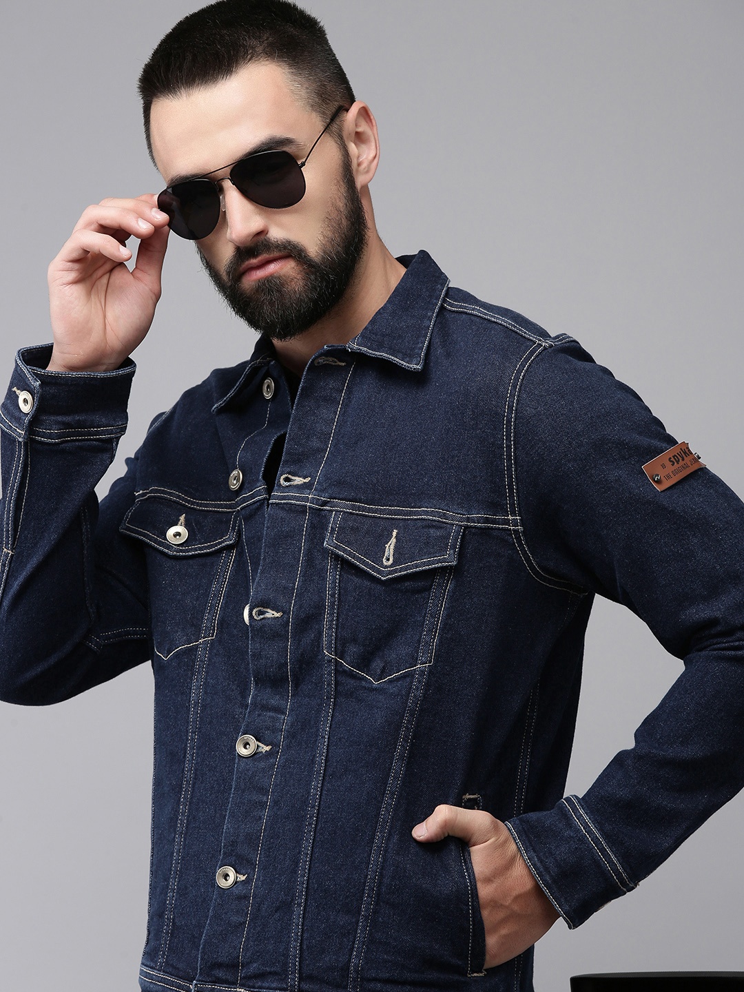 

SPYKAR Solid Long Sleeves Tailored Jacket, Blue