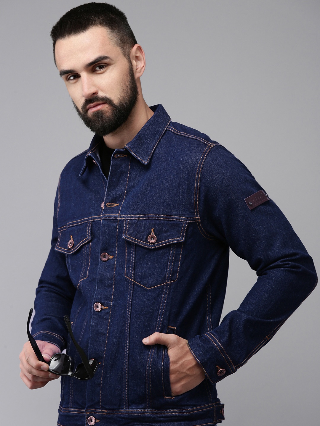 

SPYKAR Solid Long Sleeves Tailored Jacket, Blue