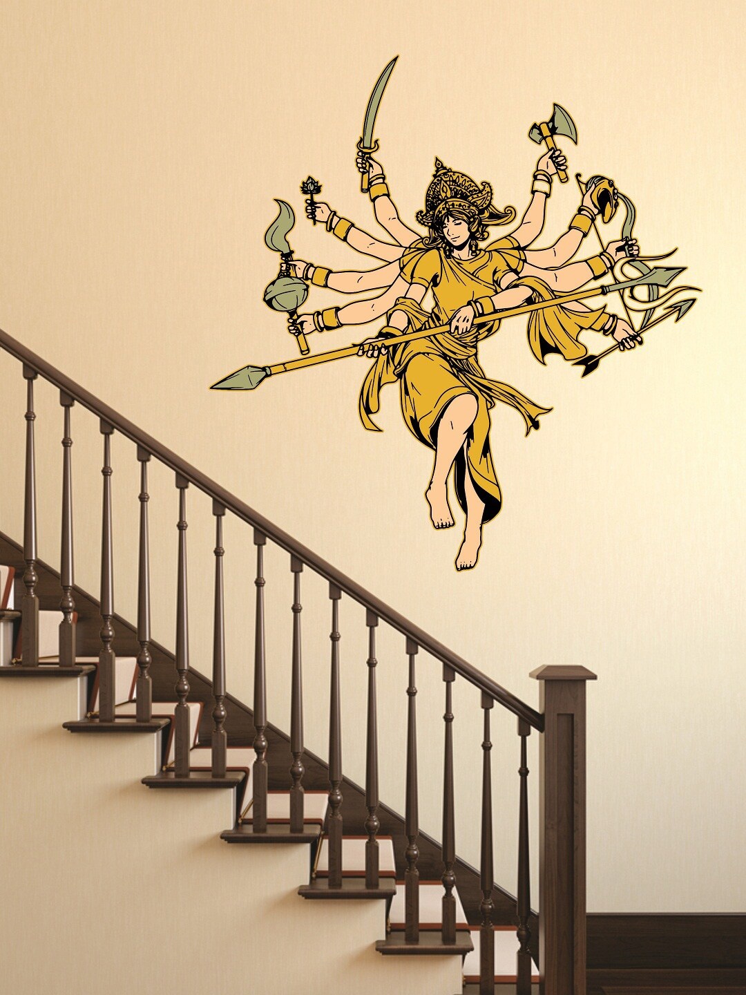 

WALLSTICK Yellow & Black Large Vinyl Wall Stickers