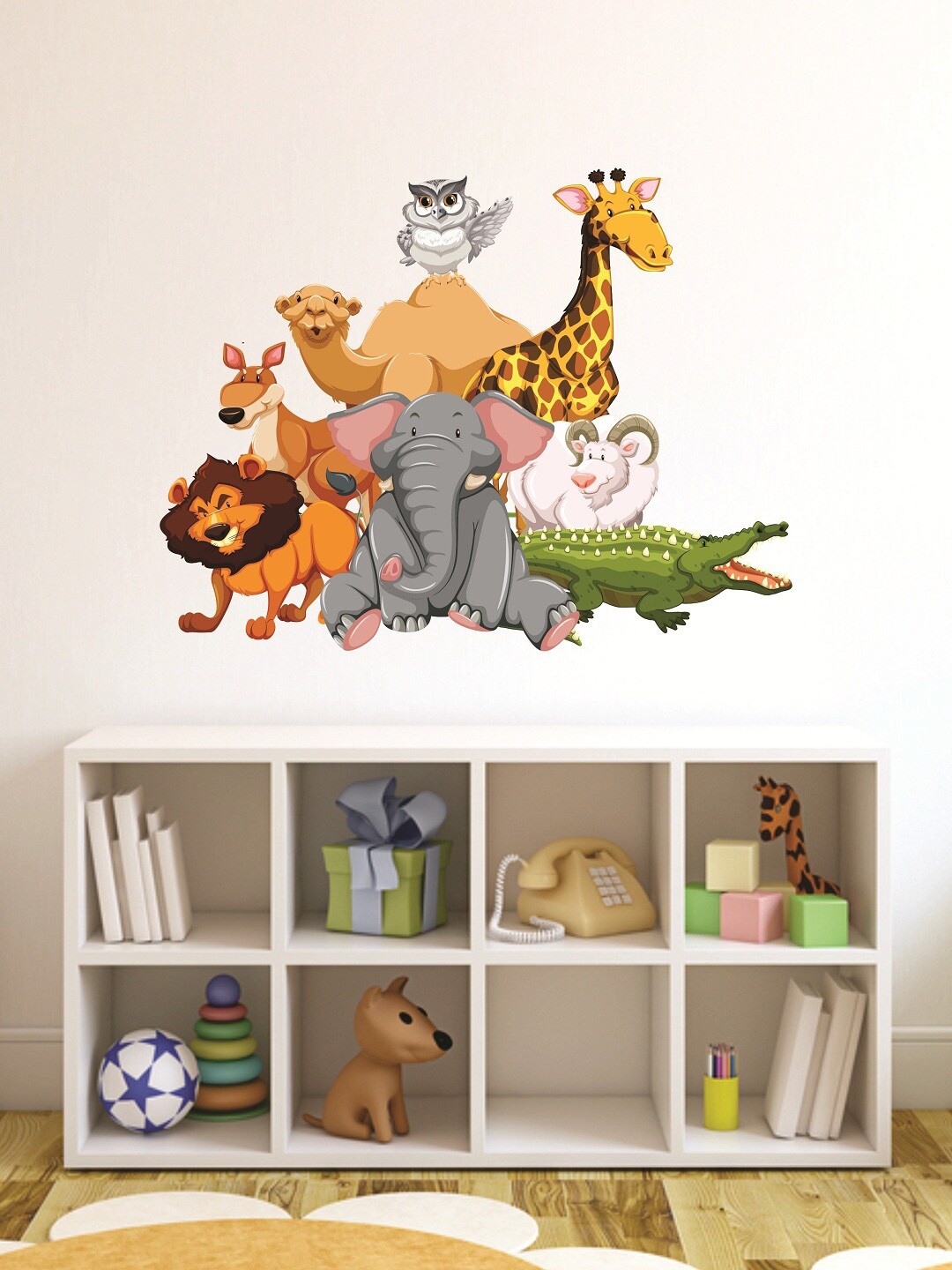

WALLSTICK Grey & Yellow Large Vinyl Wall Sticker