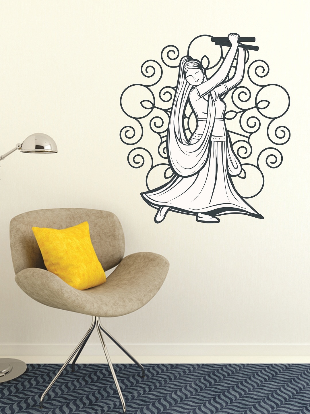 

WALLSTICK Black & White Vinyl Wall Sticker