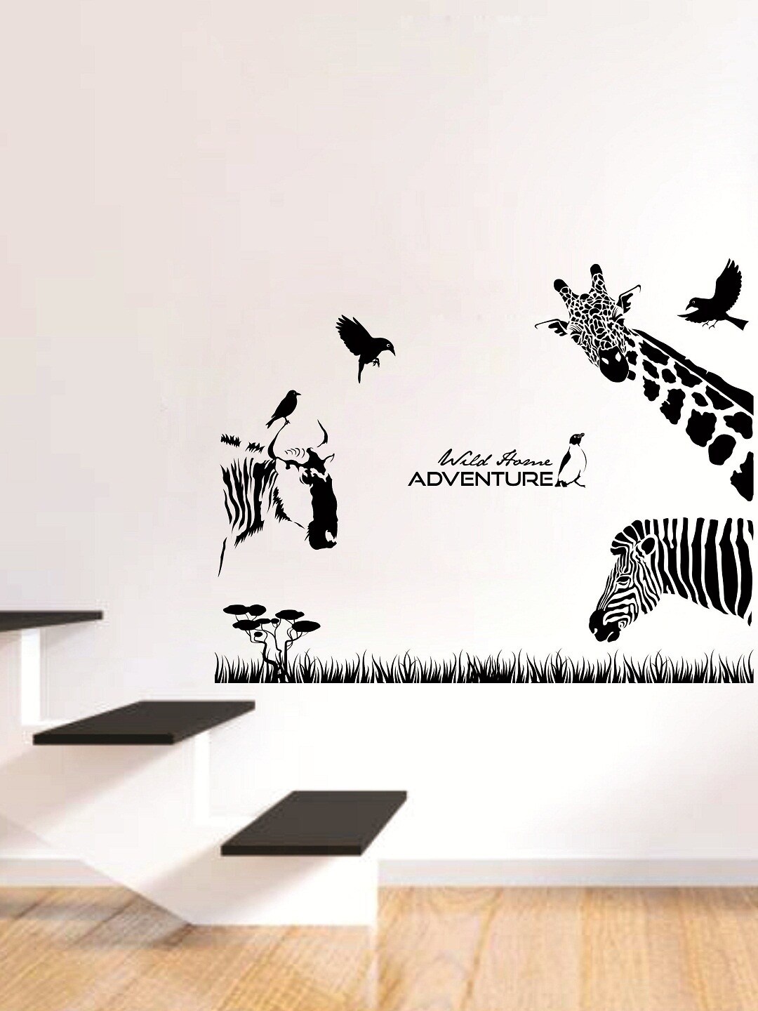 

WALLSTICK Black Large Vinyl Wall Sticker