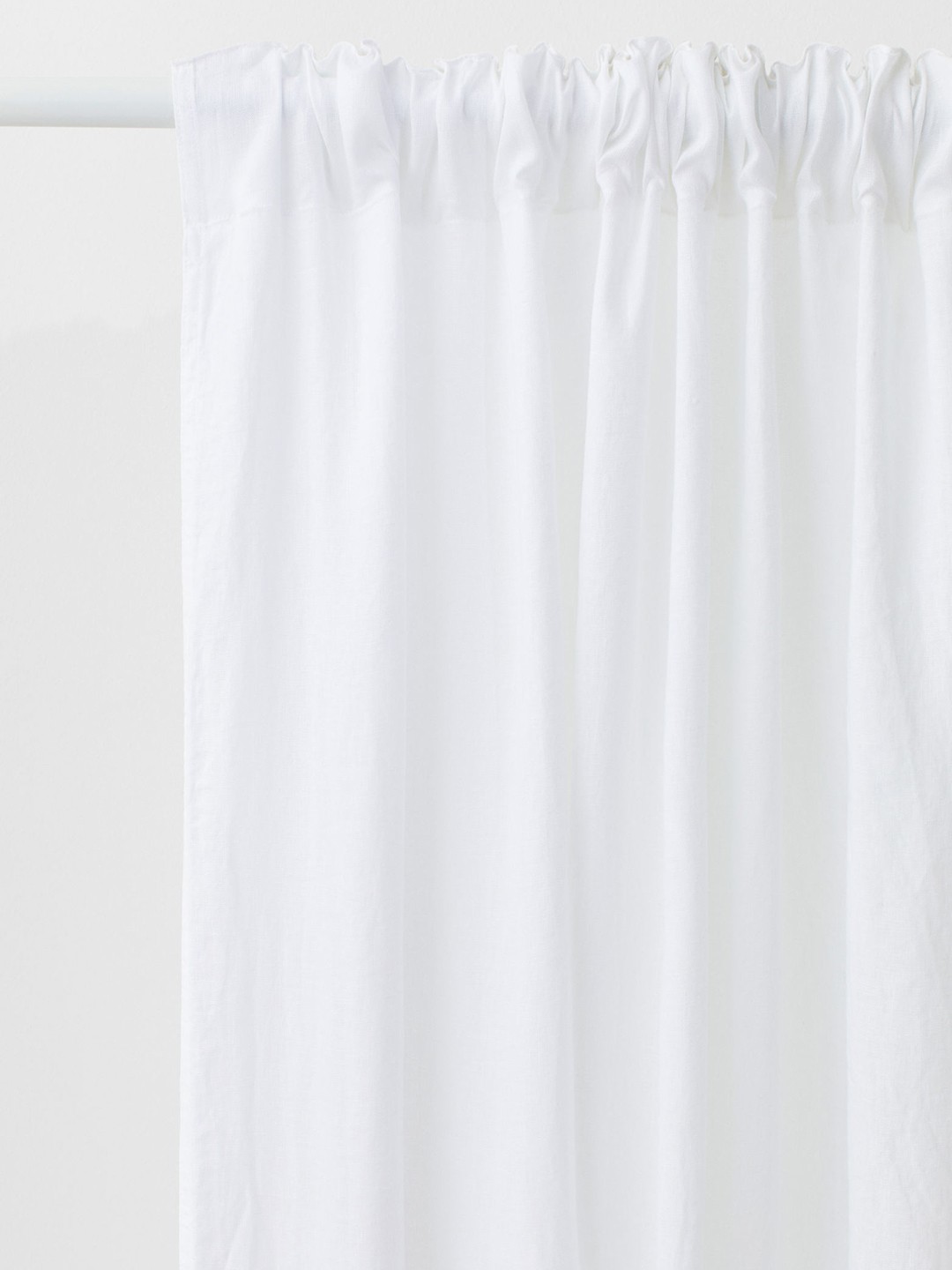 

H&M White 2-Pack Linen Curtain Lengths