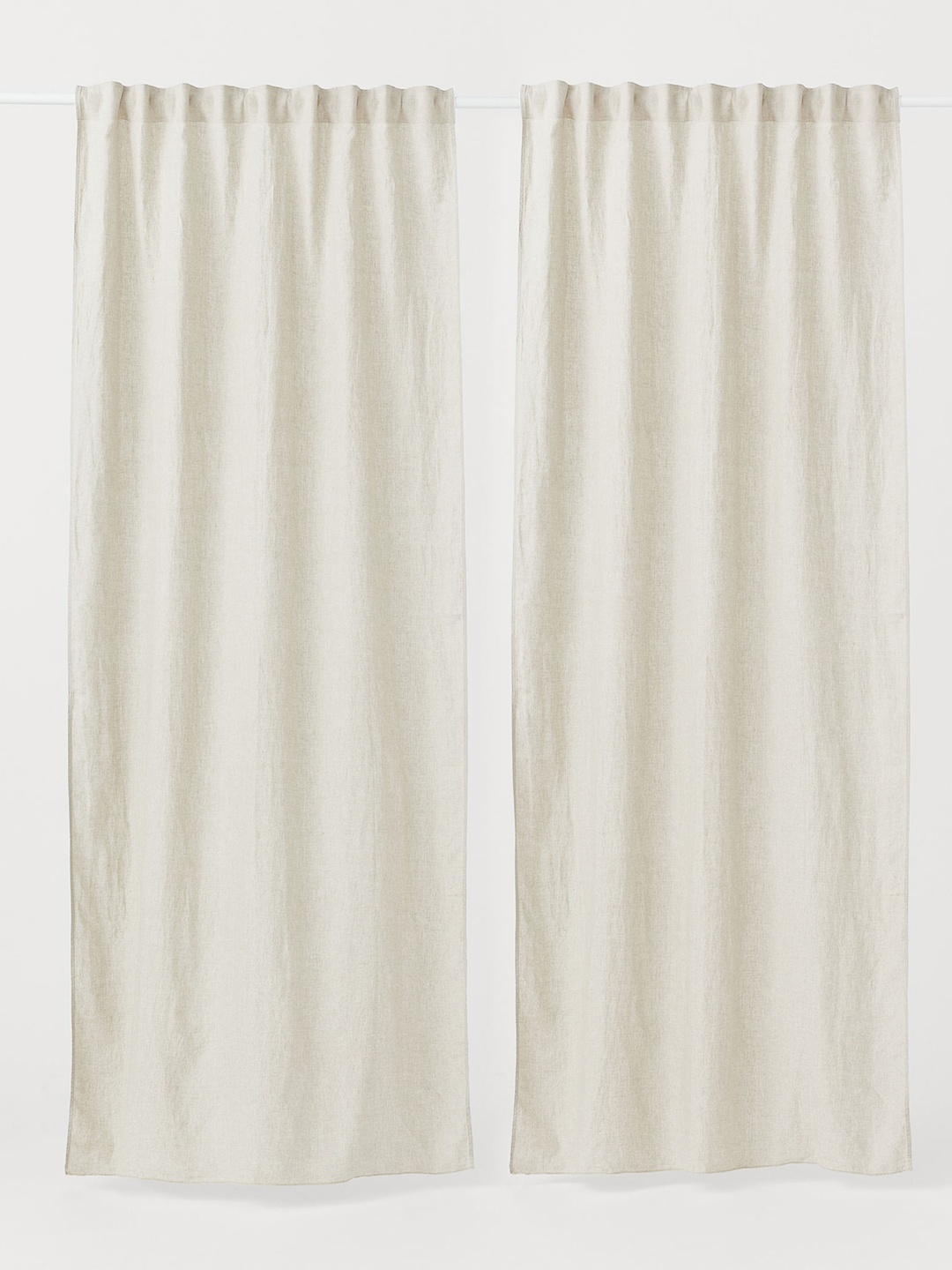 

H&M 2-Pack Multiway Linen Curtains, Beige