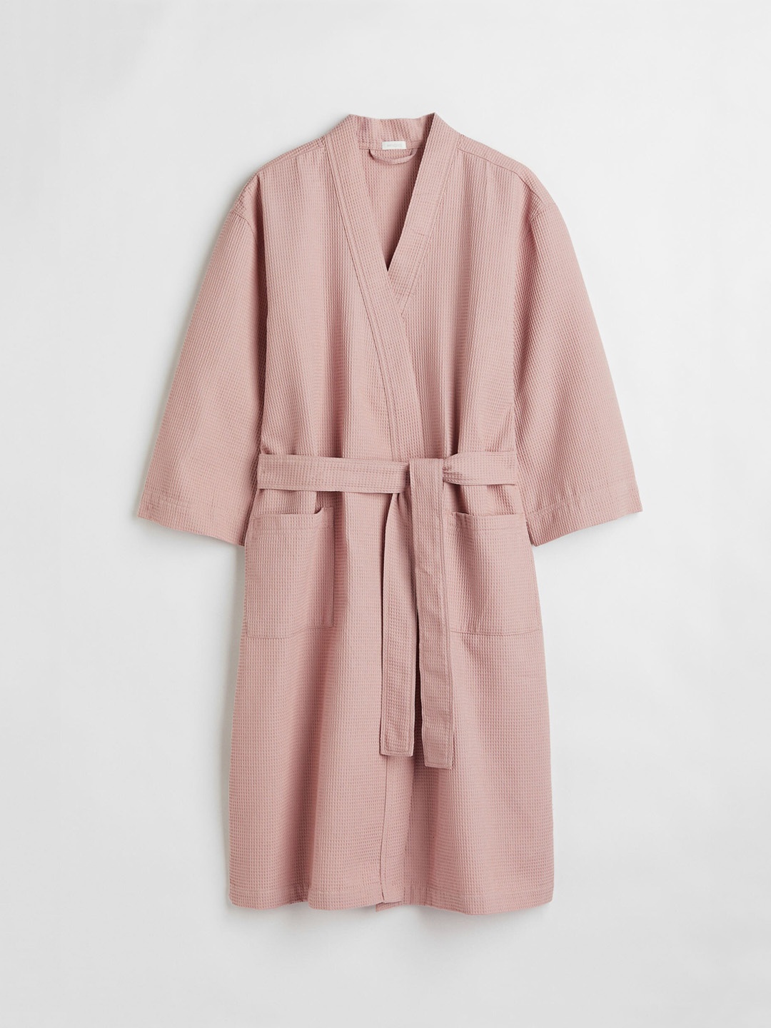 

H&M Women Pink Waffled Dressing Gown