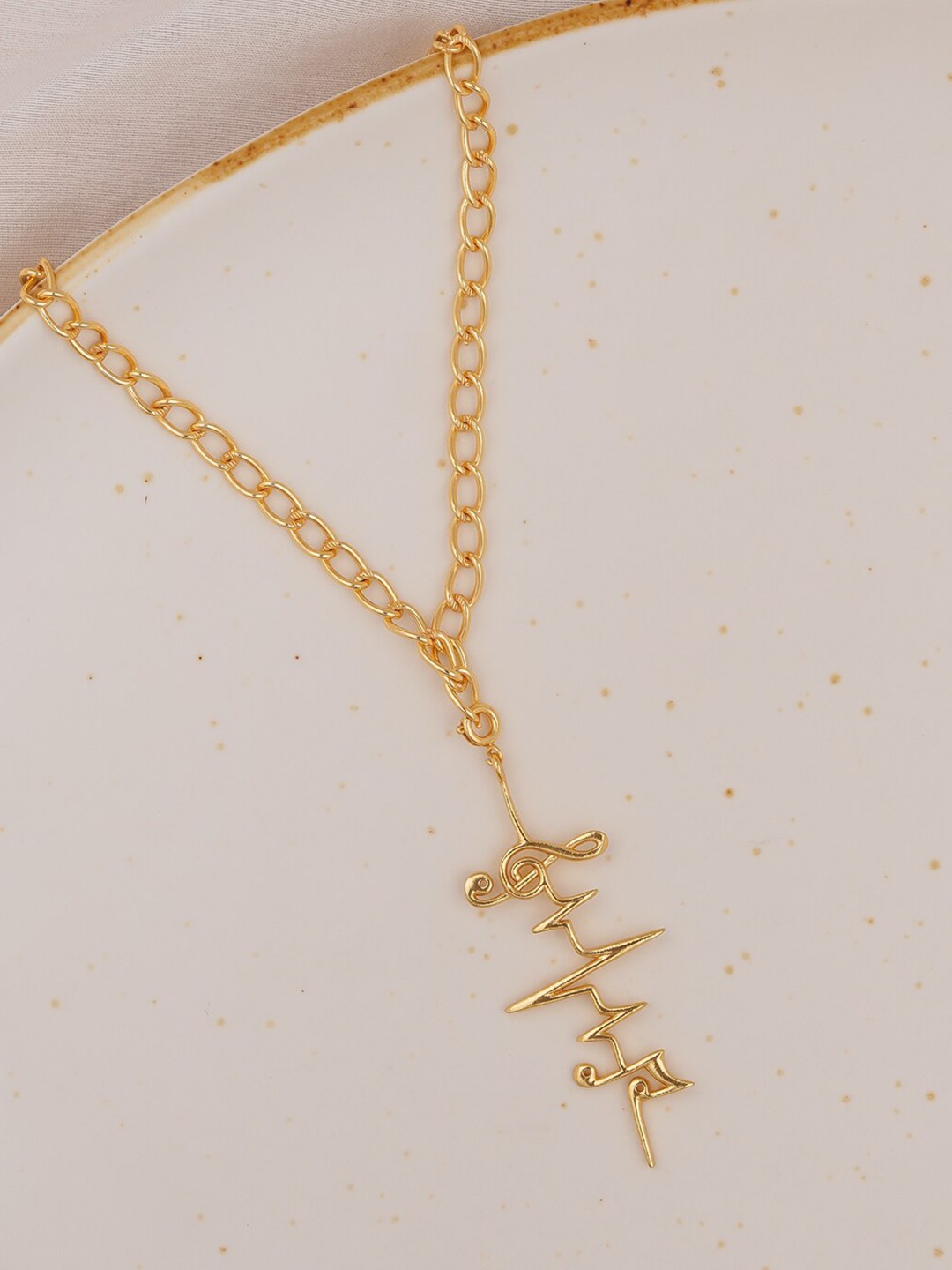 

Queen Be Women Gold-Toned Pendent Necklace