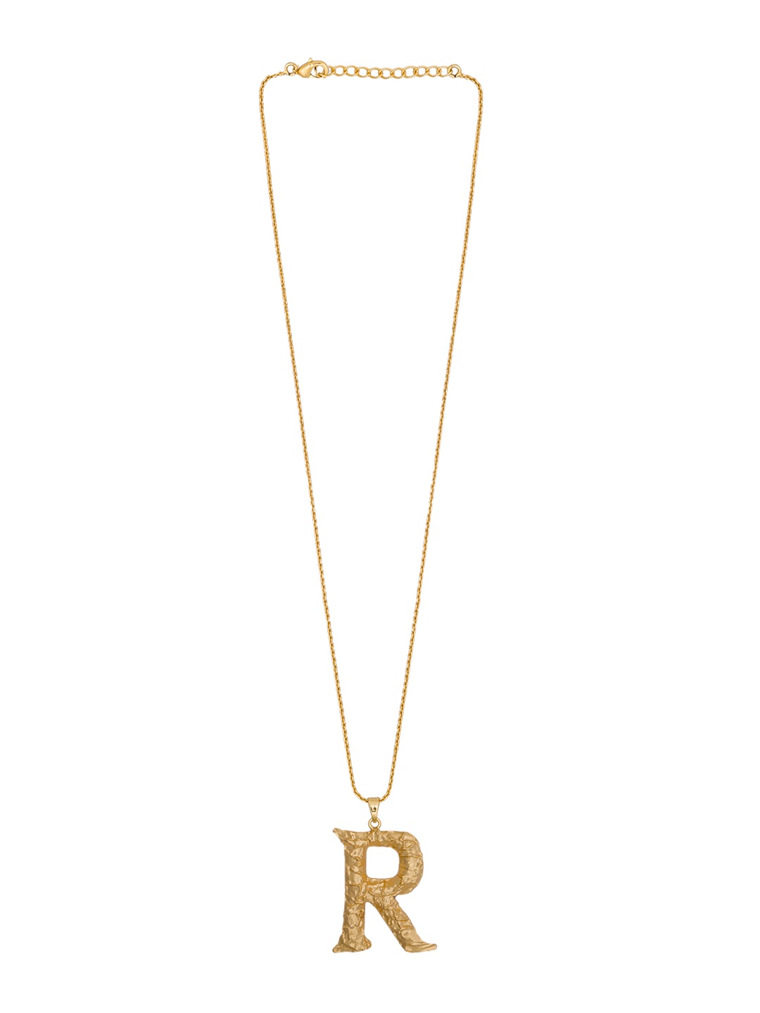 

Queen Be Gold-Plated Brass Sun-Dried Letter R Pendant Necklace