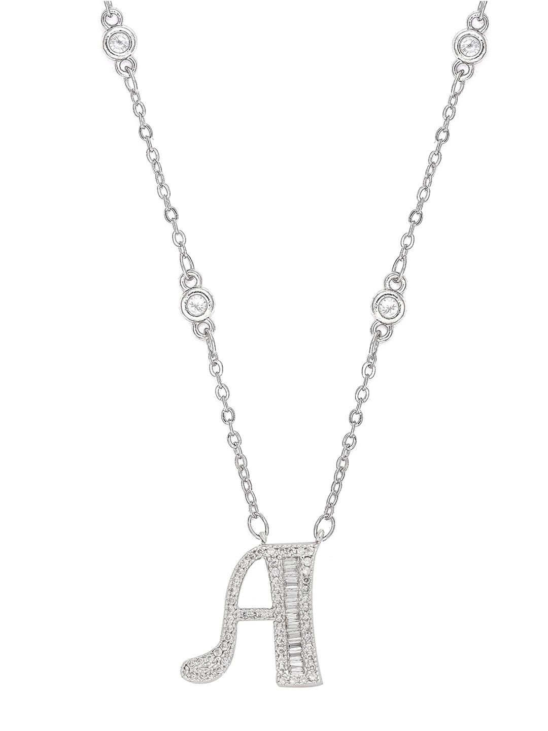 

Queen Be White Brass Silver-Plated Chain
