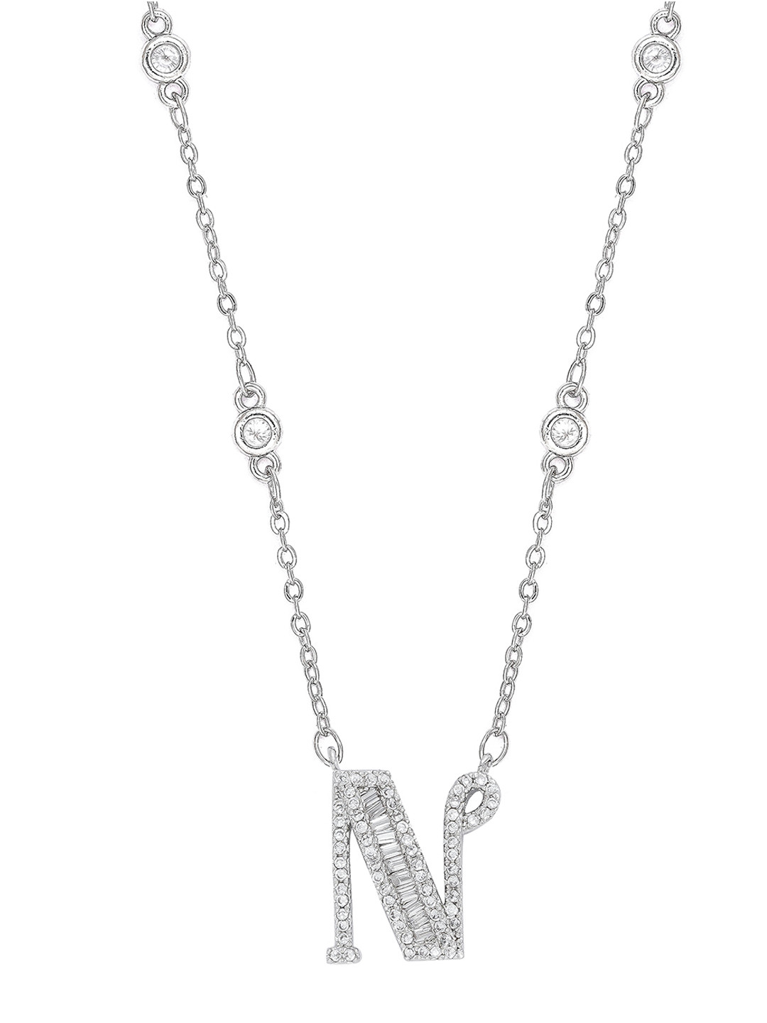 

Queen Be Silver-Toned Brass Silver-Plated Chain