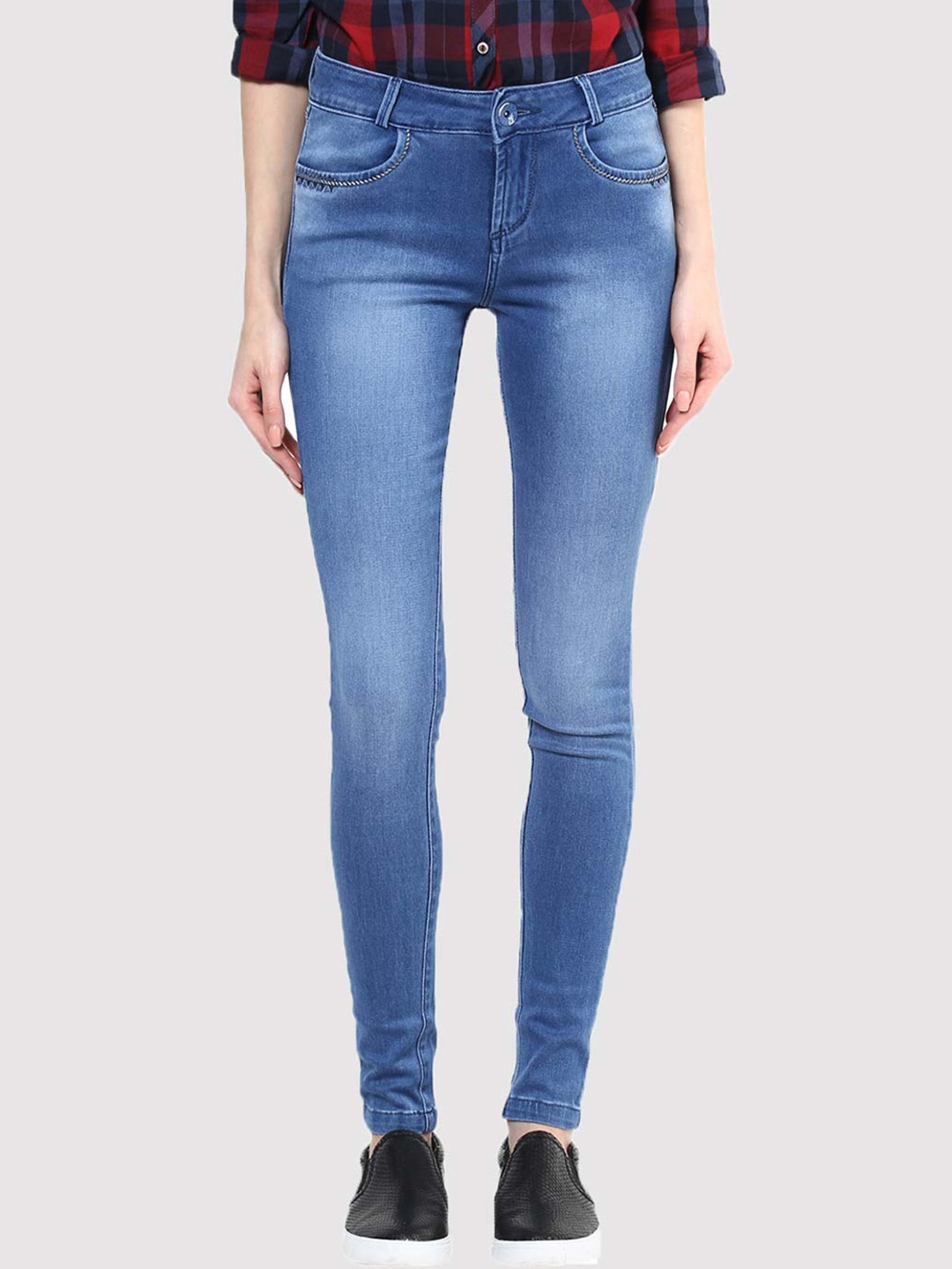 

Xpose Women Blue Comfort Slim Fit Stretchable Jeans