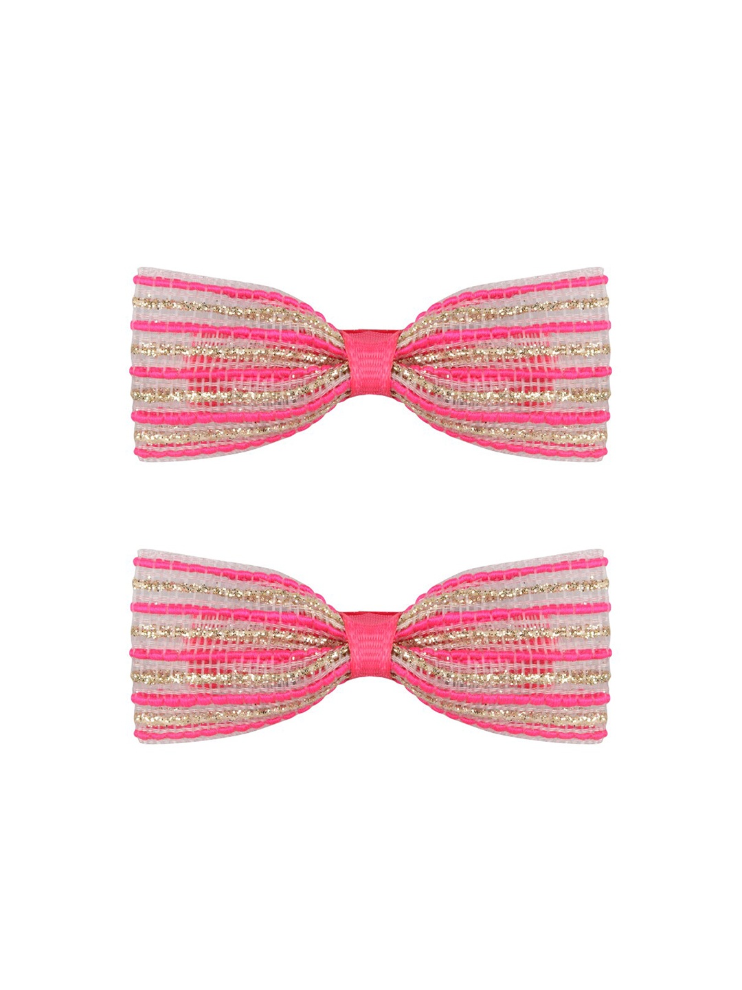 

Aye Candy Girls Pink & Gold-Toned Set of 2 Alligator Hair Clip