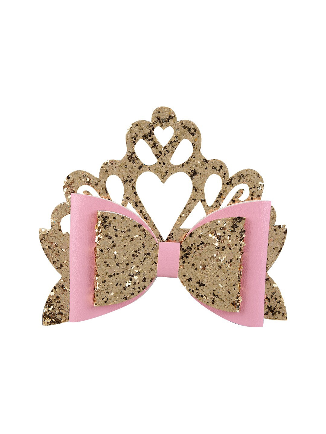 

Aye Candy Girls Pink & Gold-Toned Embellished Alligator Hair Clip