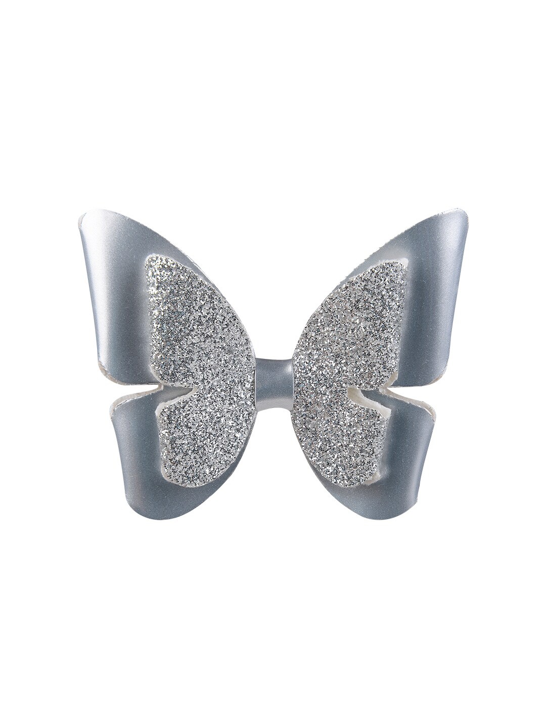 

Aye Candy Girls Silver-Toned Embellished Alligator Hair Clip
