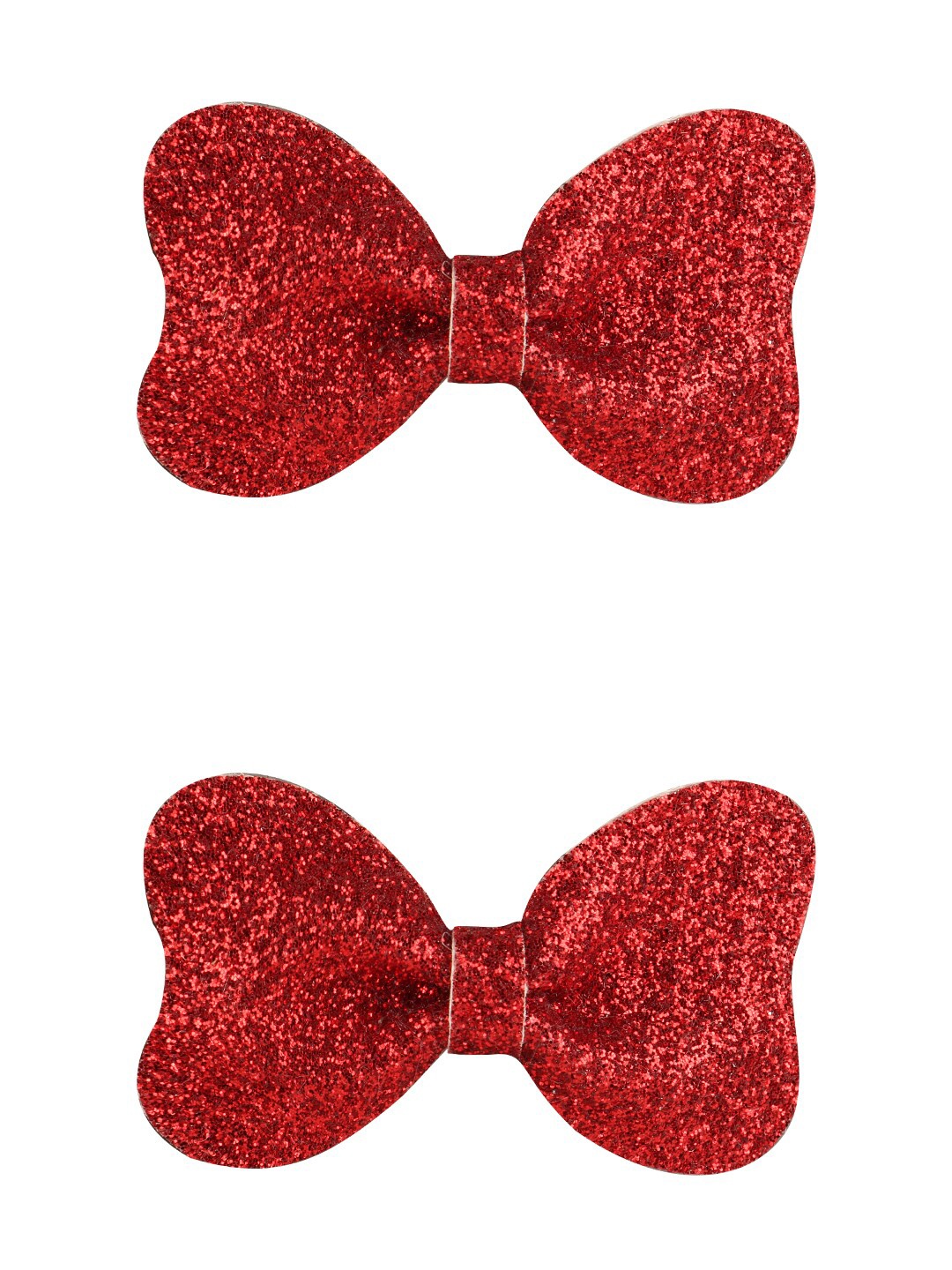 

Aye Candy Girls Red Set Of 2 Embellished Heart Bow Shaped Alligator Hair Clips