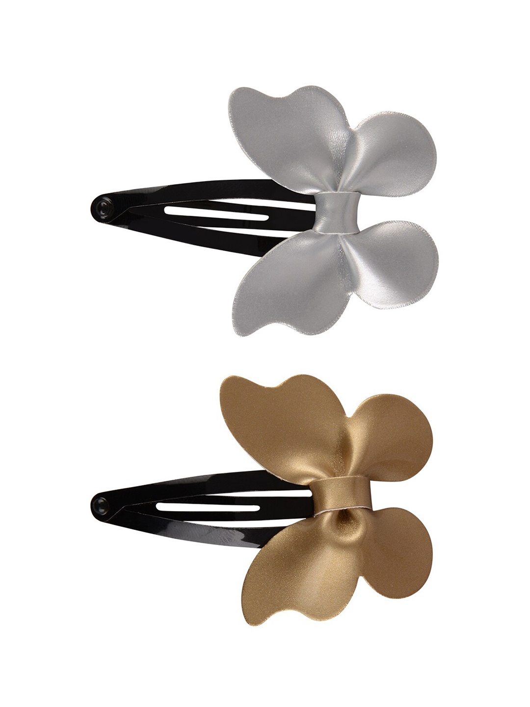 

Aye Candy Girls Silver-Toned & Gold-Toned Set of 2 Tic Tac Hair Clip