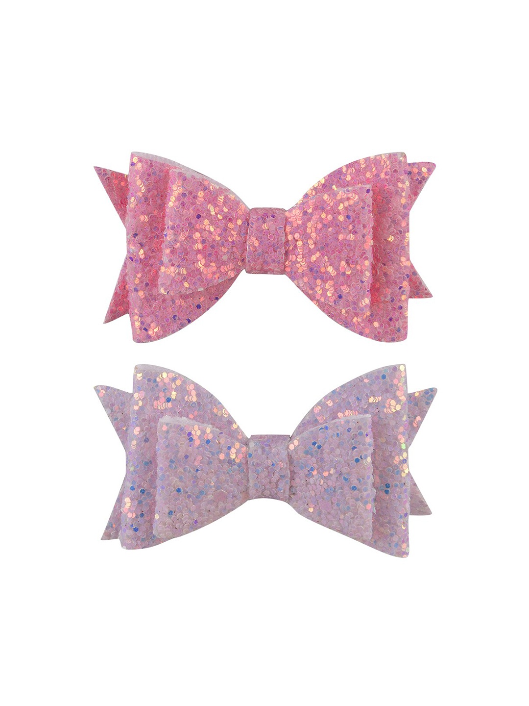 

Aye Candy Girls Pink & Purple Set of 2 Embellished Bow Hair Clip