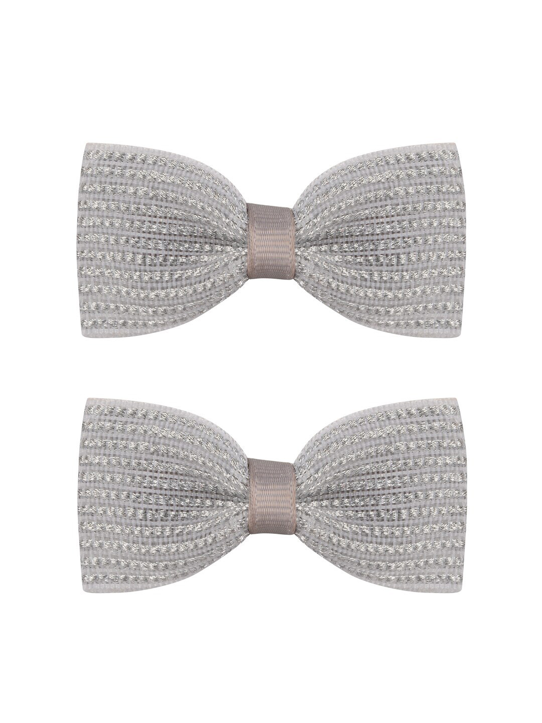 

Aye Candy Girls Silver-Toned Set of 2 Embellished Alligator Hair Clip