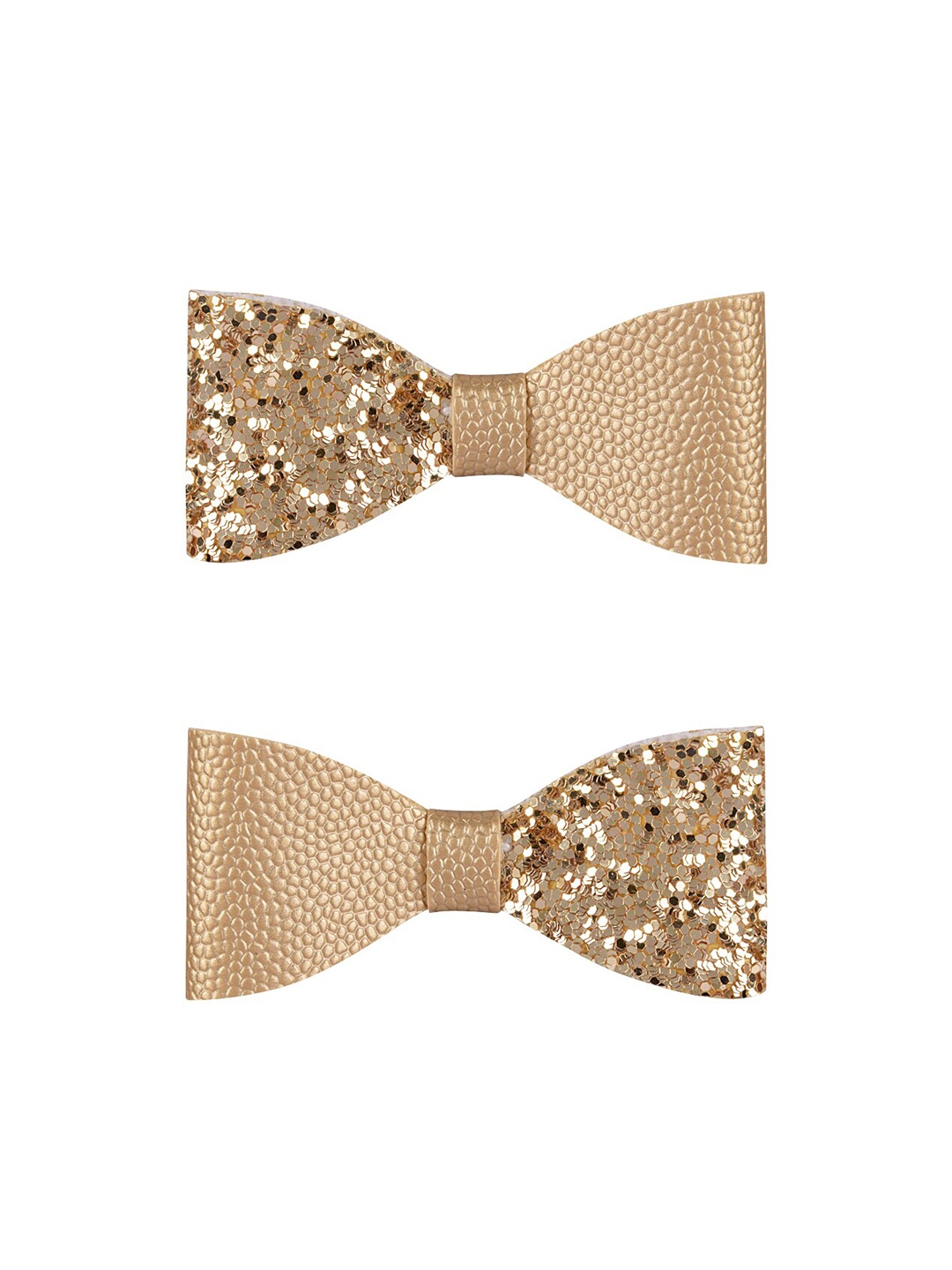 

Aye Candy Girls Gold-Toned Set of 2 Glittery Alligator Hair Clip