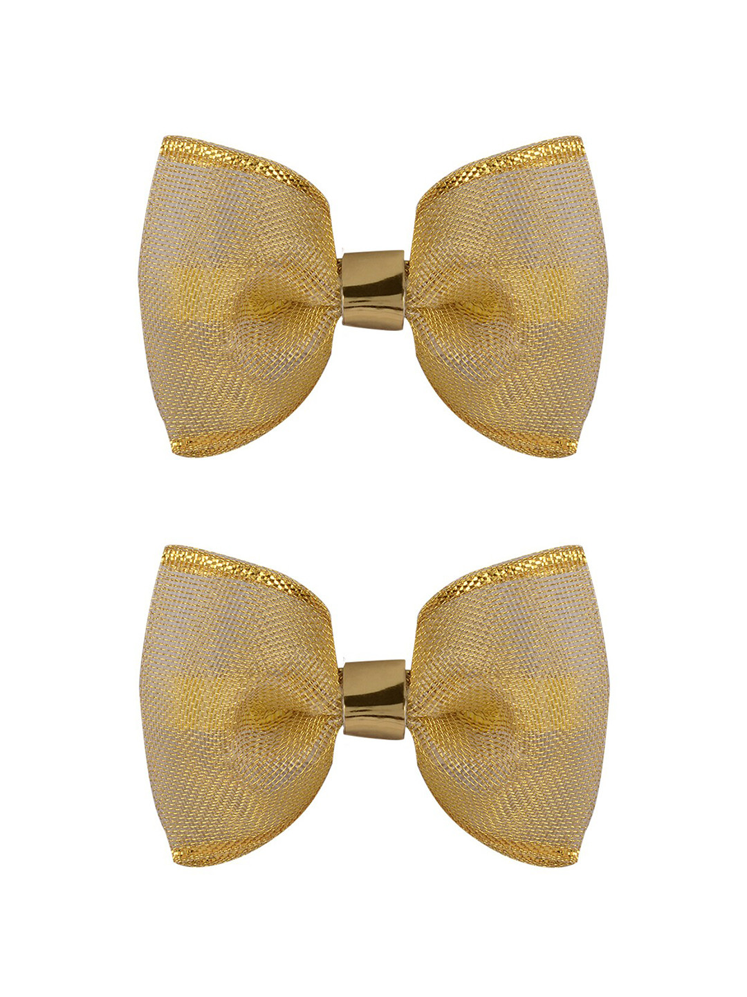 

Aye Candy Girls Gold-Toned Set of 2 Embellished Alligator Hair Clip
