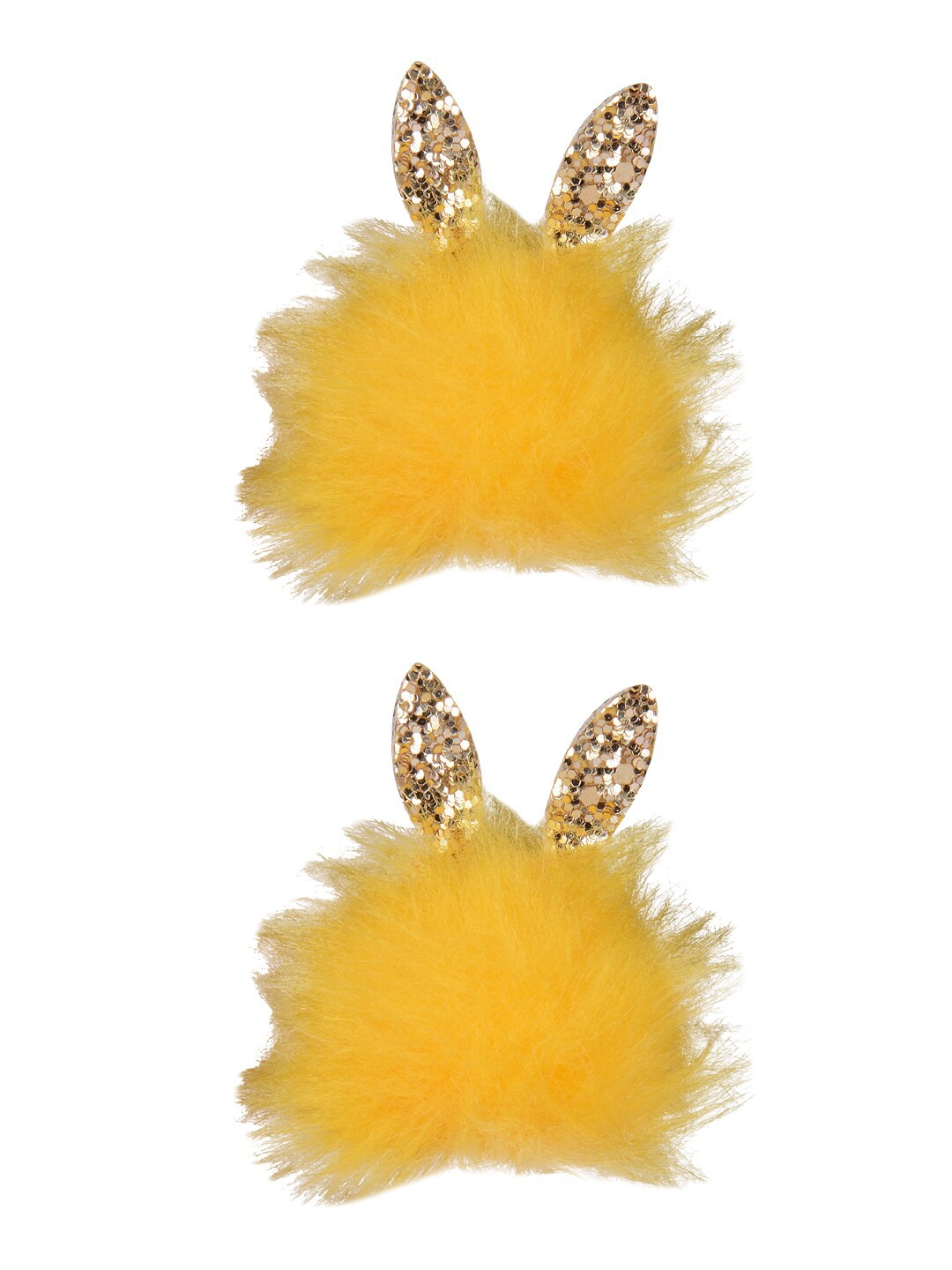 

Aye Candy Girls Yellow & Gold-Toned Set of 2 Fur Alligator Hair Clip