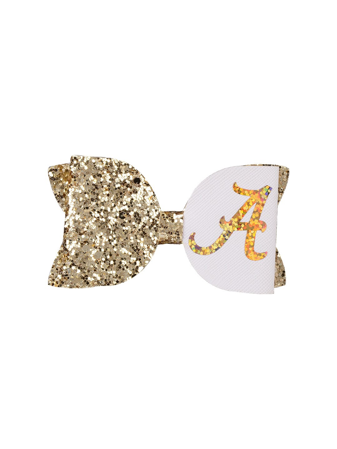 

Aye Candy Girls Gold-Toned & White Embellished Alligator Hair Clip