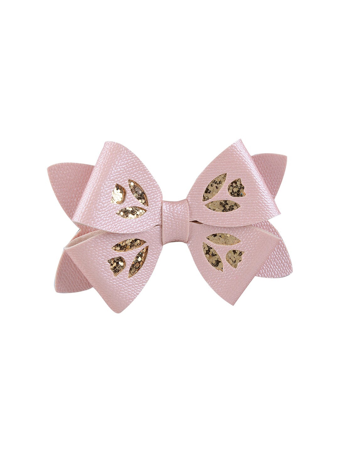 

Aye Candy Girls Pink & Gold-Toned Embellished Alligator Hair Clip