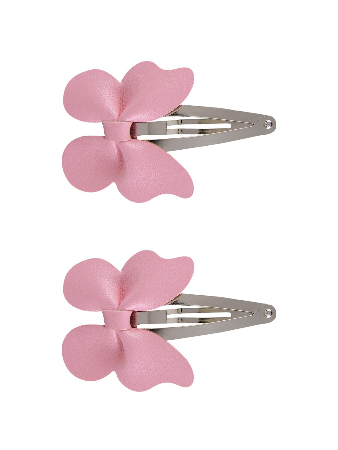 

Aye Candy Girls Set of 2 Pink & Silver-Toned Tic Tac Hair Clip