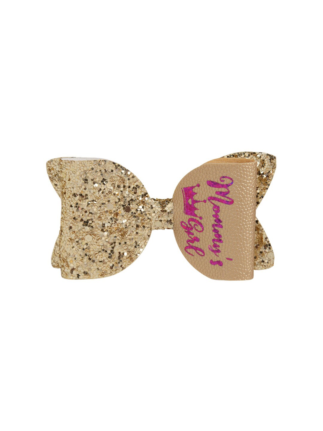 

Aye Candy Girls Gold-Toned Embellished Girl Bow Alligator Hair Clip