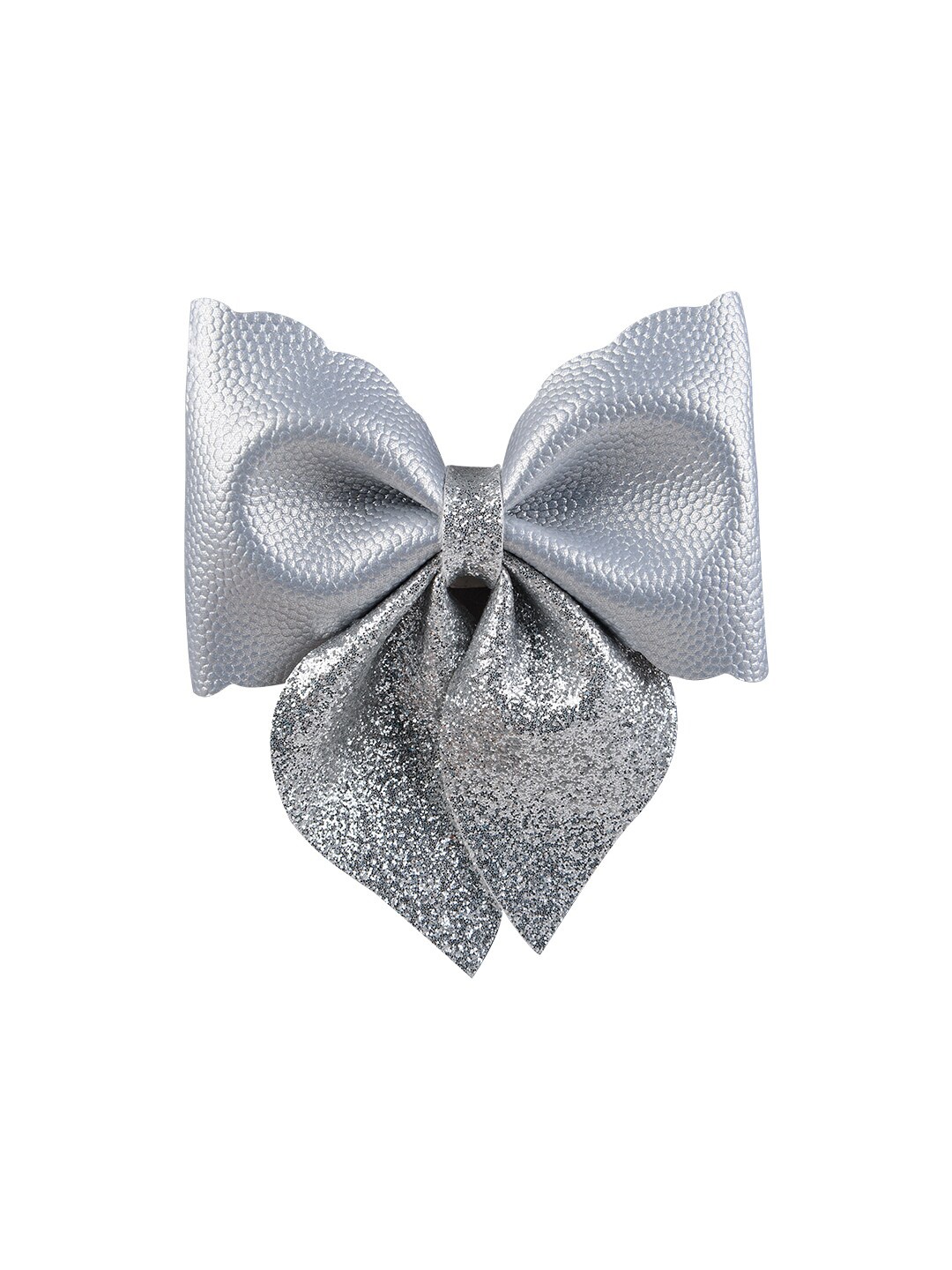 

Aye Candy Girls Silver-Toned Embellished Bow Alligator Hair Clip