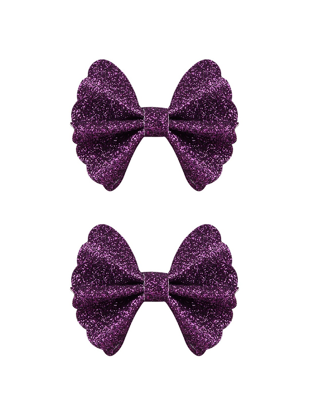 

Aye Candy Girls Purple Set of 2 Embellished Glitter Fan Alligator Hair Clip