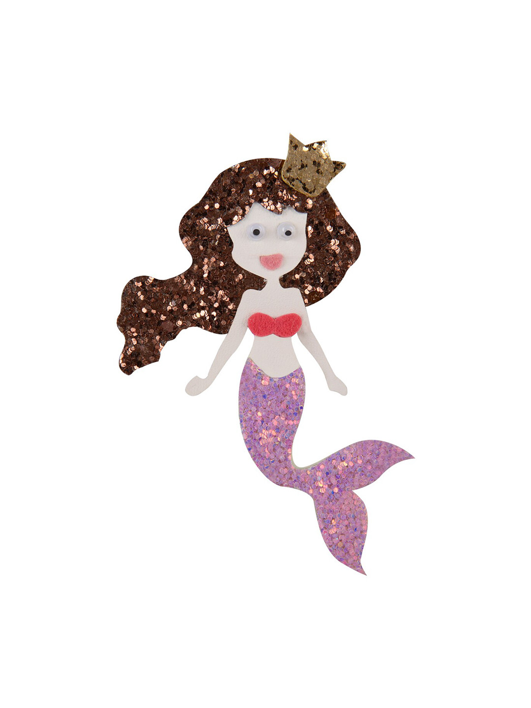 

Aye Candy Girls Purple & Brown Embellished Mermaid Hair Clip