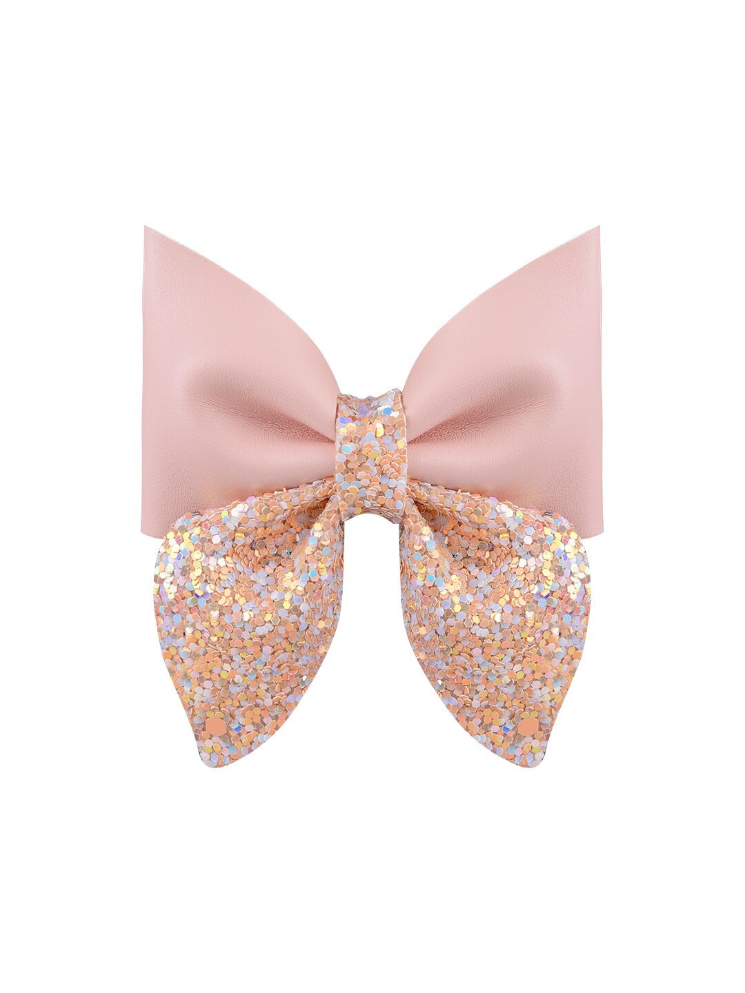 

Aye Candy Girls Peach-Coloured Embellished Glitter Sailor Alligator Hair Clip