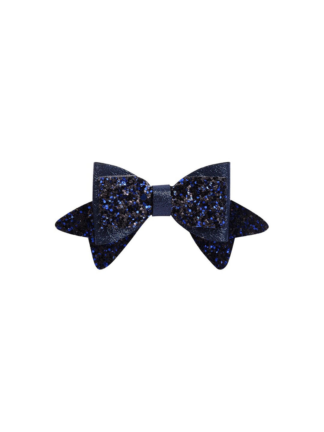 

Aye Candy Girls Navy Blue-Toned & Embellished Bow Hair Clip