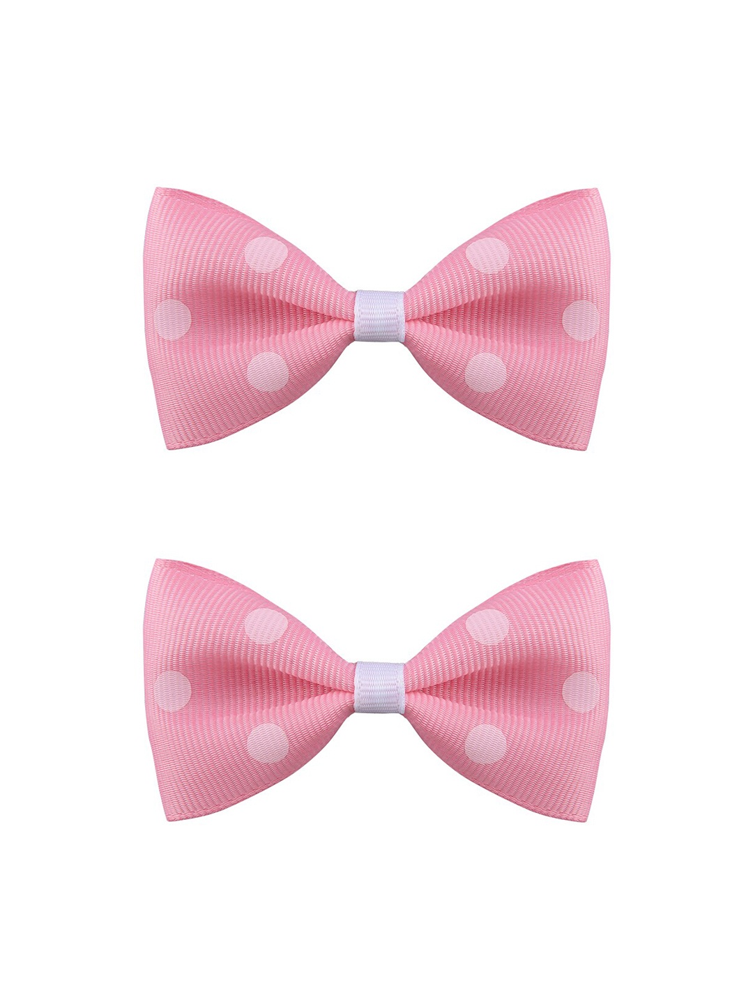 

Aye Candy Girls Pink & White Set of 2 Pink Polka Bow Alligator Hair Clip