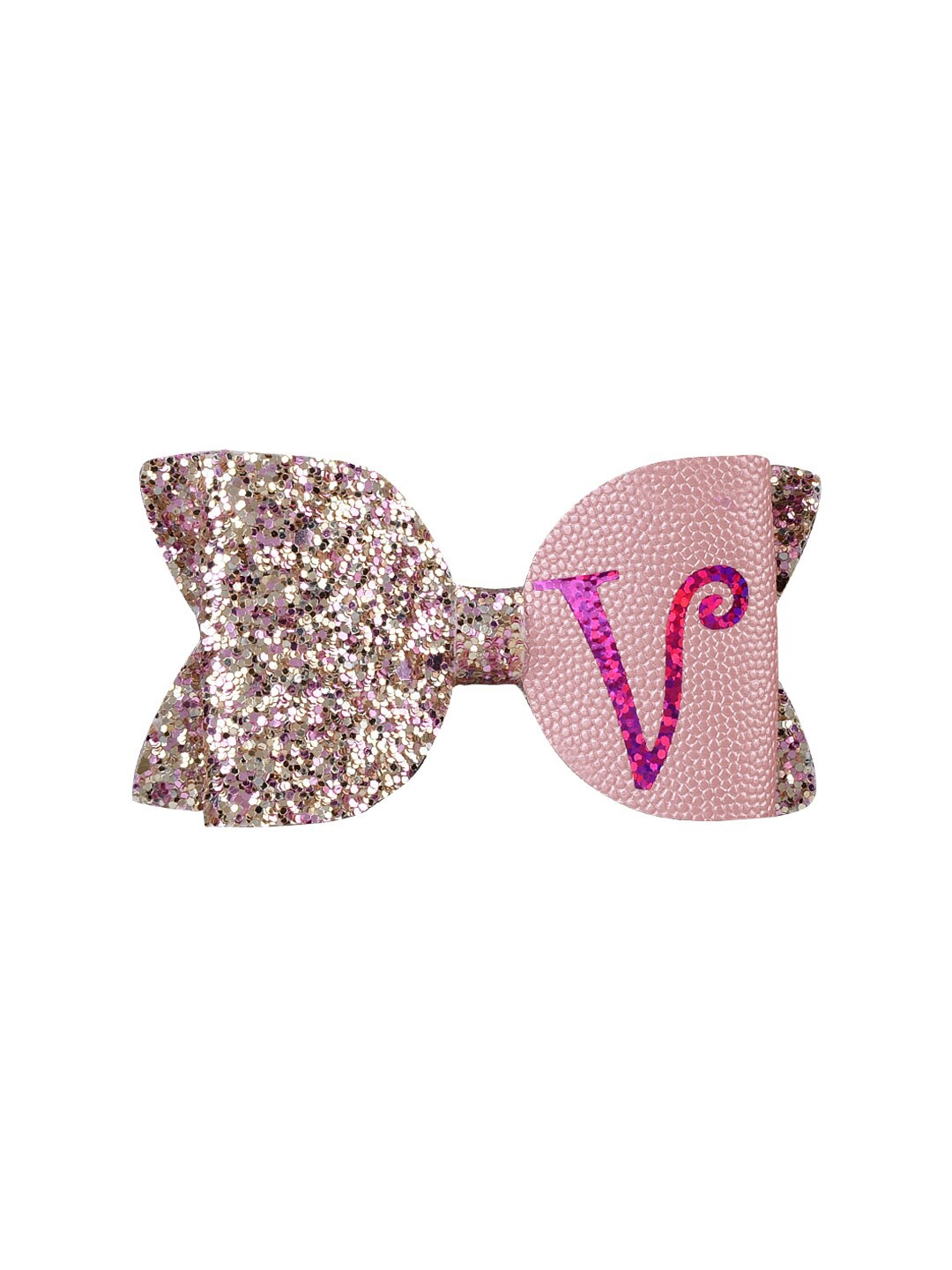 

Aye Candy Girls Pink & Rose Gold Embellished Alligator Hair Clip